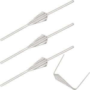 Chandelier Connector Clip ITROLLE 200PCS 45mm Stainless Steel Chandelier Lamp Bow Tie Connectors Chandelier Replacements Chandelier Bowtie Pin Silver