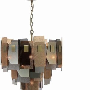10 Light Chandelier in Modern and Contemporary Style-25.5 inches Tall and 24 inches Wide