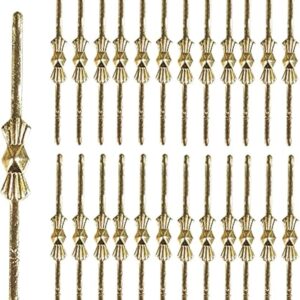 300pcs Bow Tie Crystal Connectors, Chandelier Connectors Clips Pins, Lamp Part Chlips, Hook for Crystals Replacement, Fastening Parts