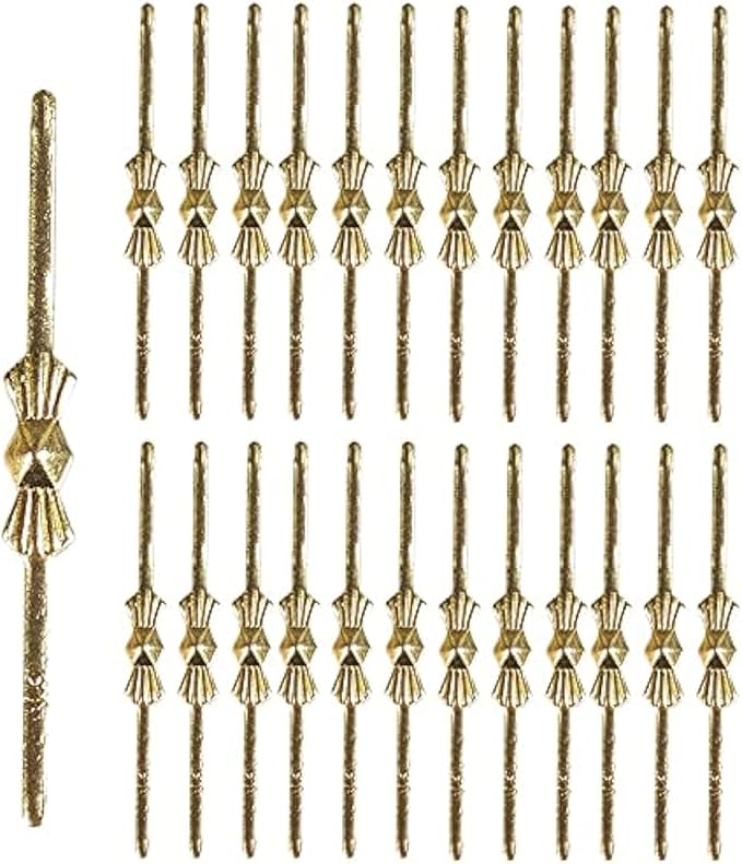 300pcs Bow Tie Crystal Connectors, Chandelier Connectors Clips Pins, Lamp Part Chlips, Hook for Crystals Replacement, Fastening Parts