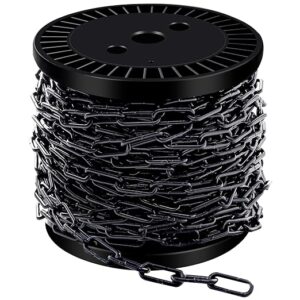 33 ft 1/12" Metal Hanging Chains Fixture Chain Decorative Chain Light Duty Chain Utility Chains for Hanging Plants, Basket, Light Fixture, Chandelier, Lamp (2mm 33ft)