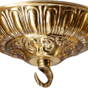 6.1'' Gold Canopy for Chandelier Pendant Light, Mounting Plate Kit for Ceiling Lights, Vintage Style